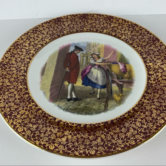 Wood and Sons Decorative Plate, “Fine Black Cherries” - Picture 3 of 4